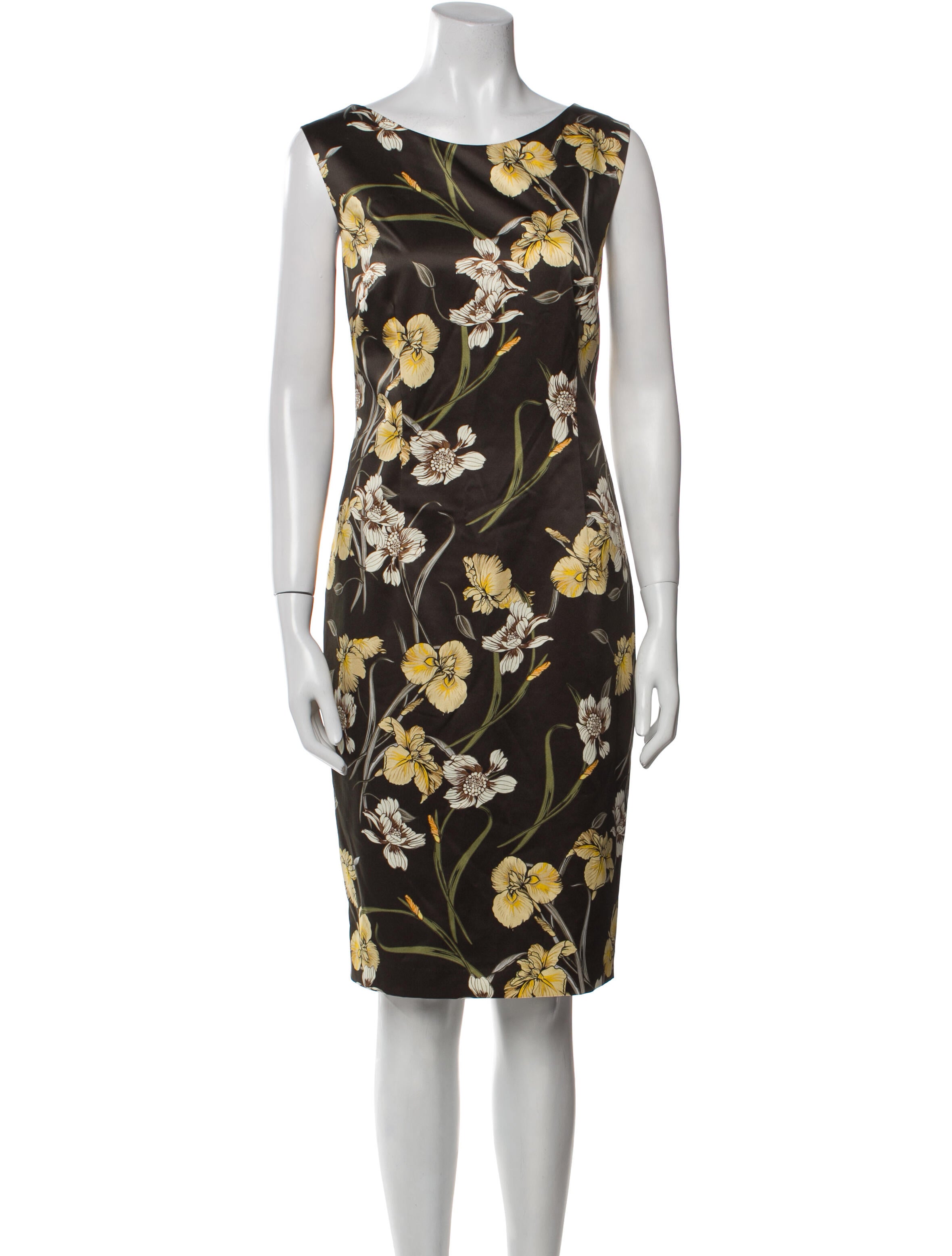St. Emile Floral Print Knee-Length Dress