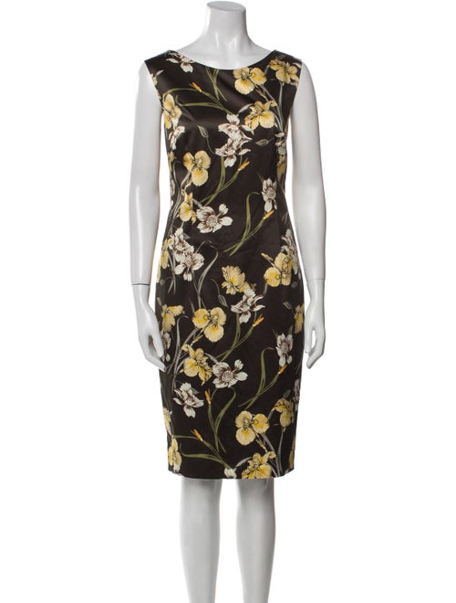 St. Emile Floral Print Knee-Length Dress
