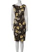 St. Emile Floral Print Knee-Length Dress