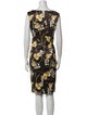 St. Emile Floral Print Knee-Length Dress