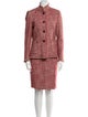 St. Emile Virgin Wool Tweed Pattern Skirt Suit