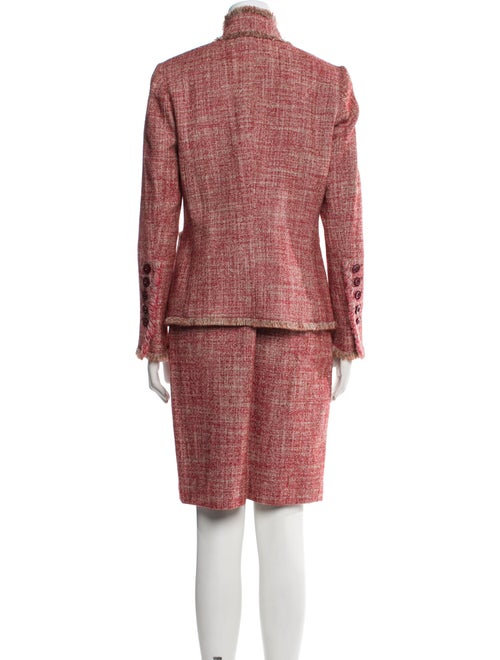 St. Emile Virgin Wool Tweed Pattern Skirt Suit