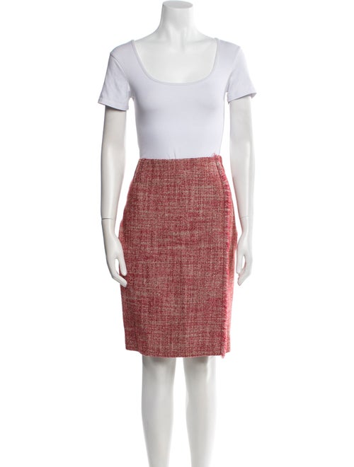 St. Emile Virgin Wool Tweed Pattern Skirt Suit