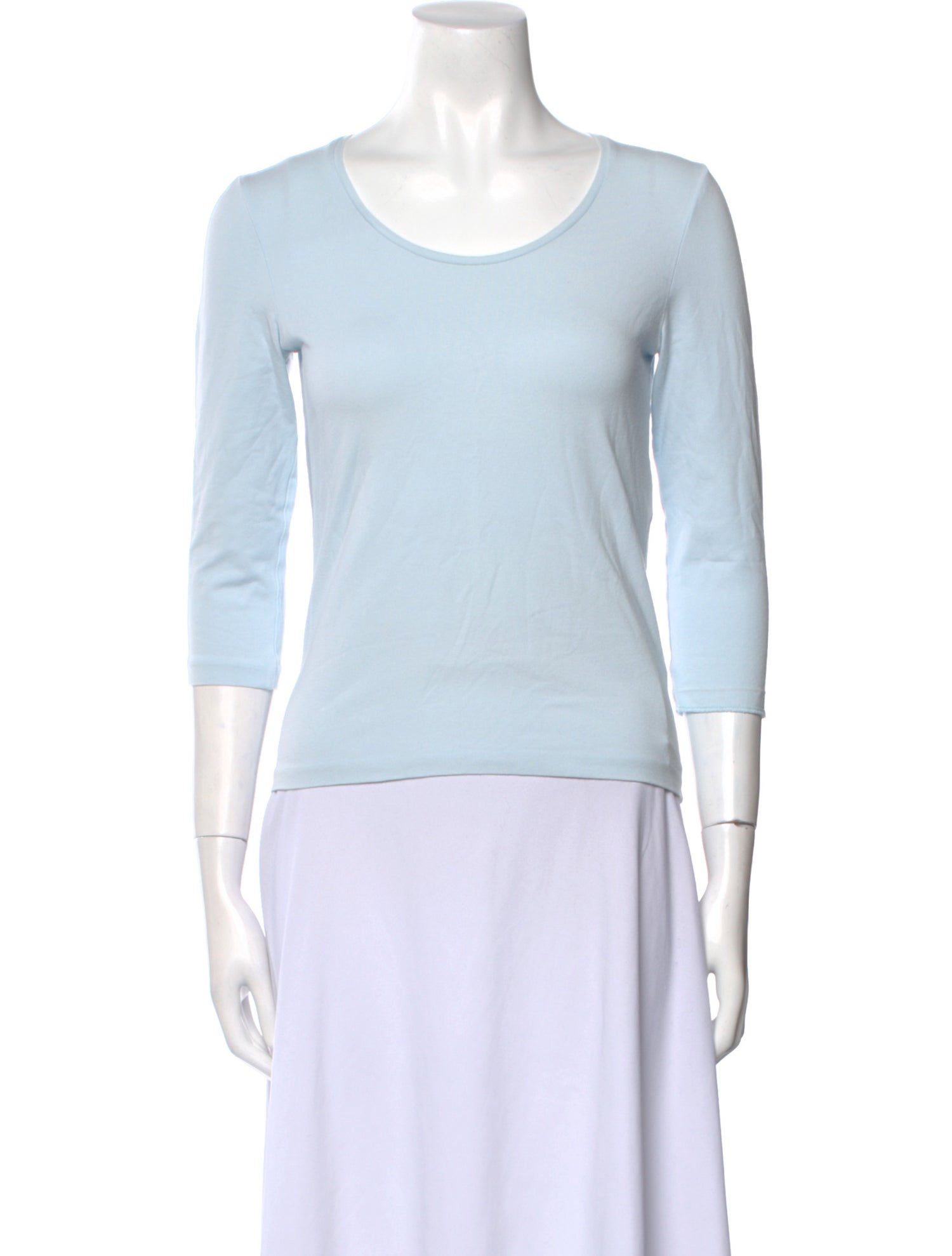 St. Emile Scoop Neck Three-Quarter Sleeve T-Shirt