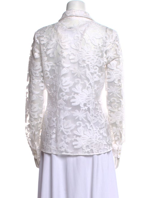 St. Emile Printed Long Sleeve Button-Up Top