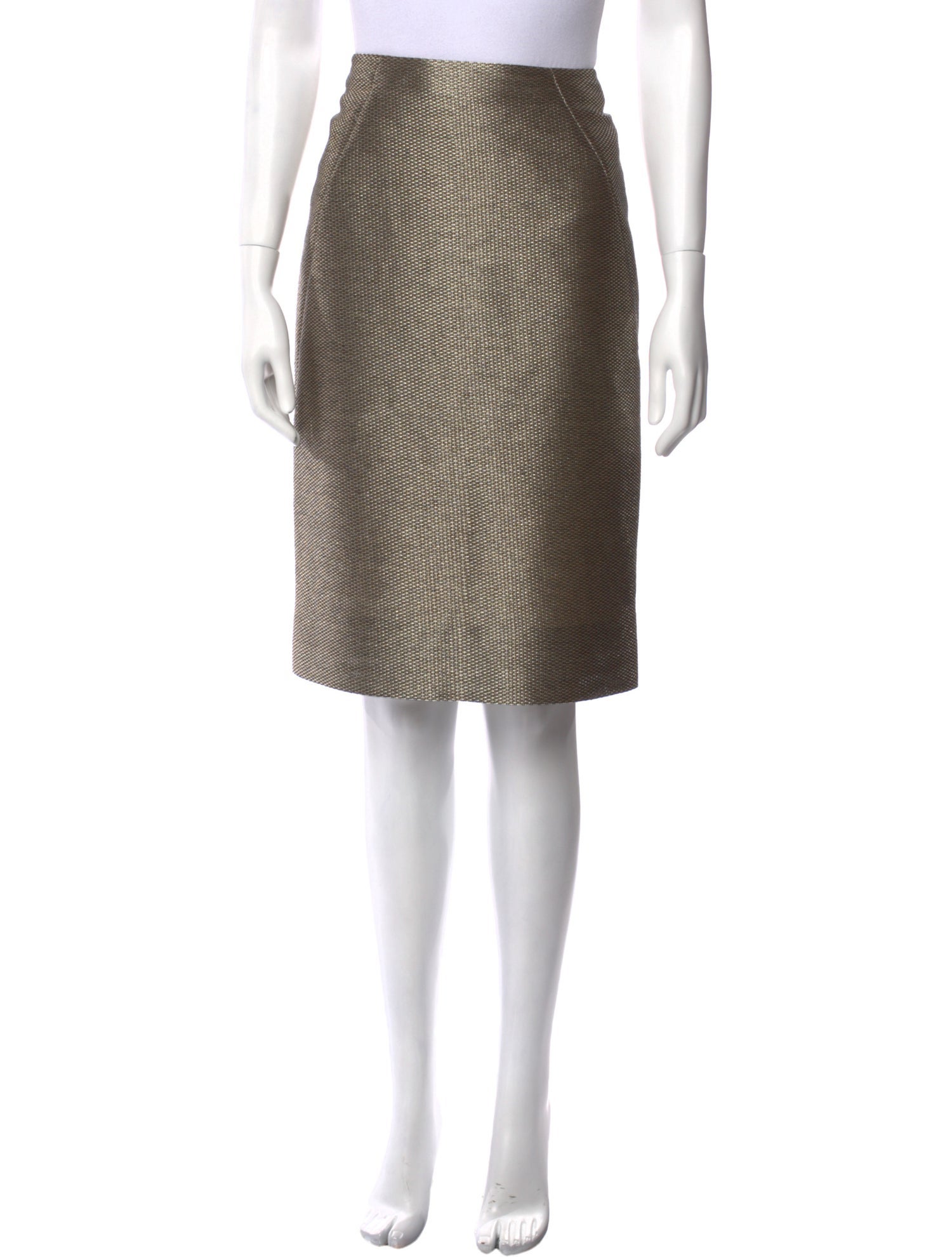 St. Emile Glitter Accents Knee-Length Skirt