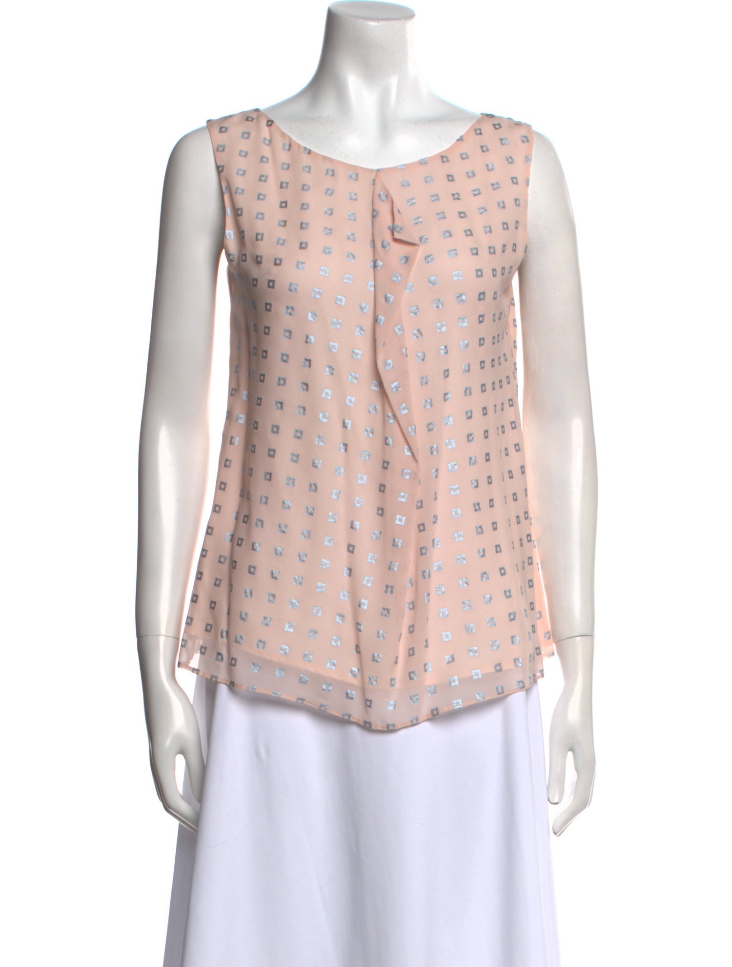 St. Emile Printed Scoop Neck Blouse