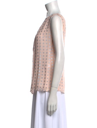 St. Emile Printed Scoop Neck Blouse