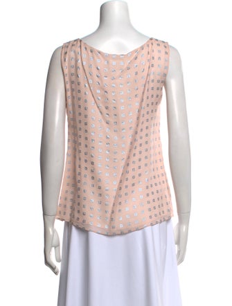 St. Emile Printed Scoop Neck Blouse