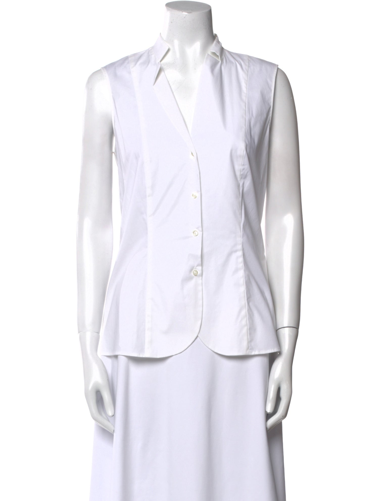 St. Emile Sleeveless Button-Up Top