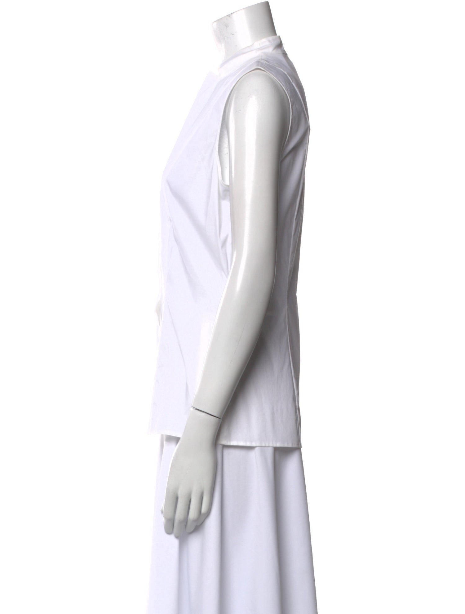 St. Emile Sleeveless Button-Up Top