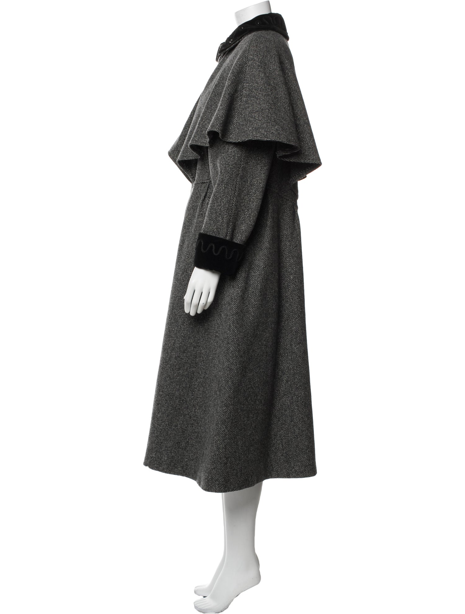 Stevens Forstmann Wool Tweed Pattern Coat