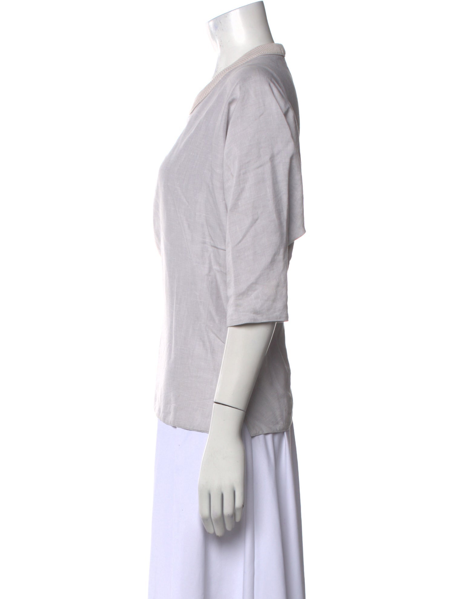 Stephan Schneider Bateau Neckline Three-Quarter Sleeve Blouse