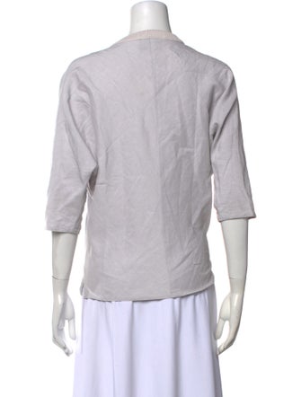 Stephan Schneider Bateau Neckline Three-Quarter Sleeve Blouse