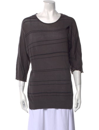Stephan Schneider Striped Scoop Neck Sweater
