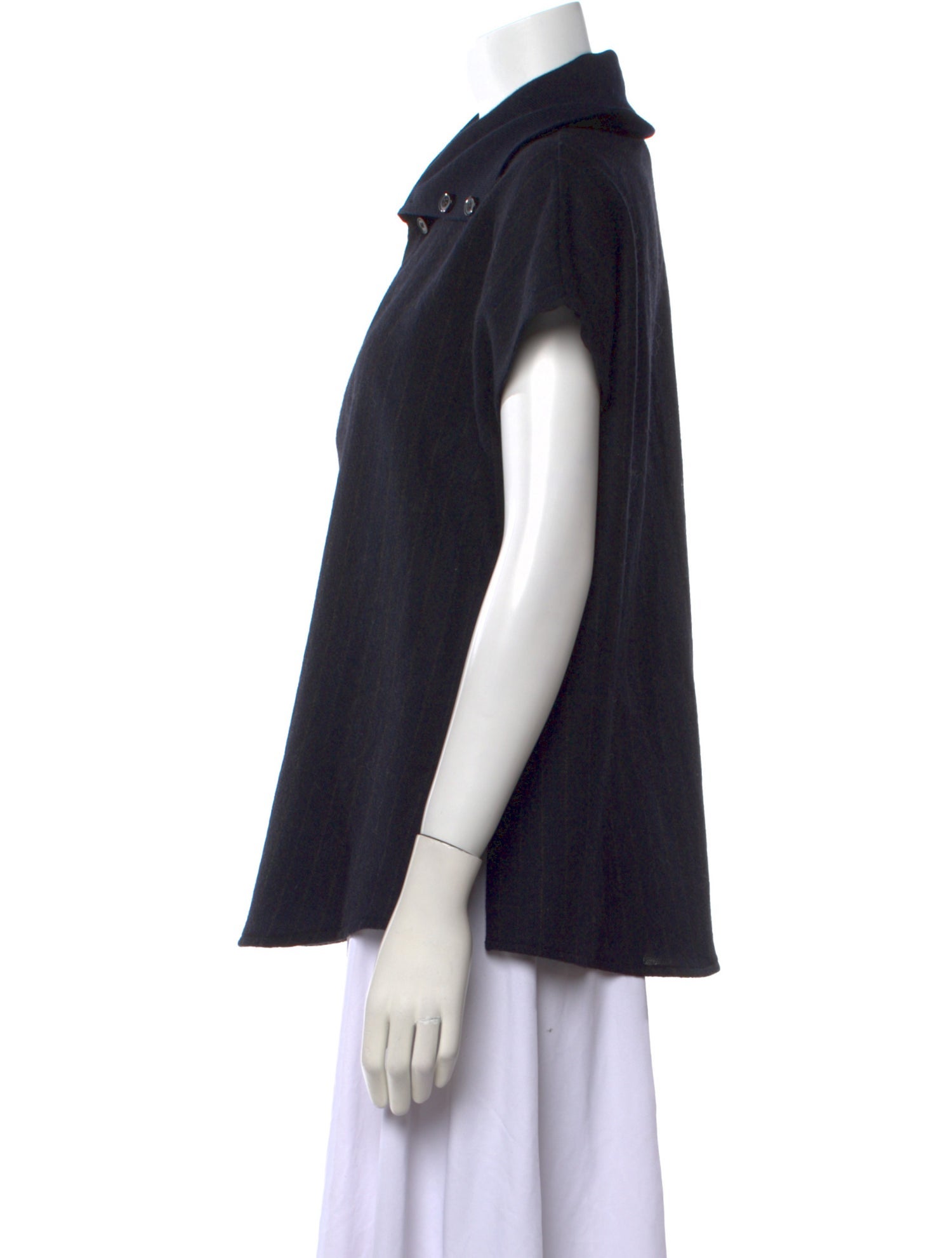 Stephan Schneider Wool Short Sleeve Button-Up Top w/ Tags