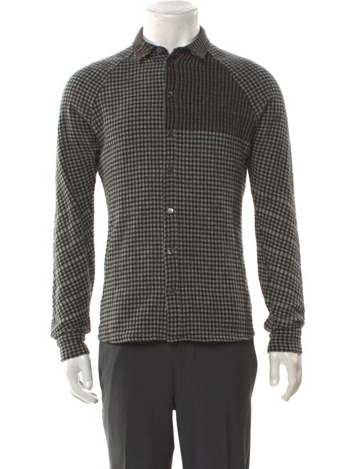 Stephan Schneider Wool Plaid Print Shirt