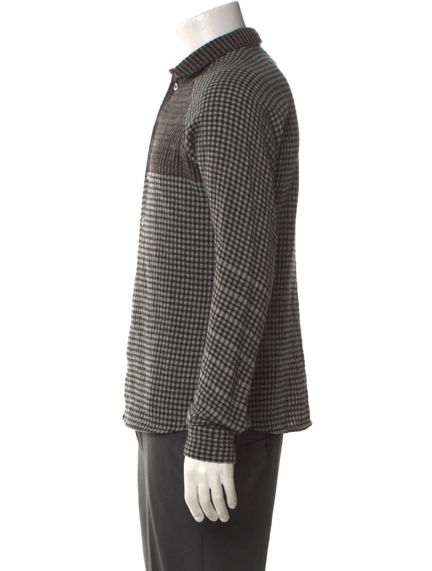 Stephan Schneider Wool Plaid Print Shirt