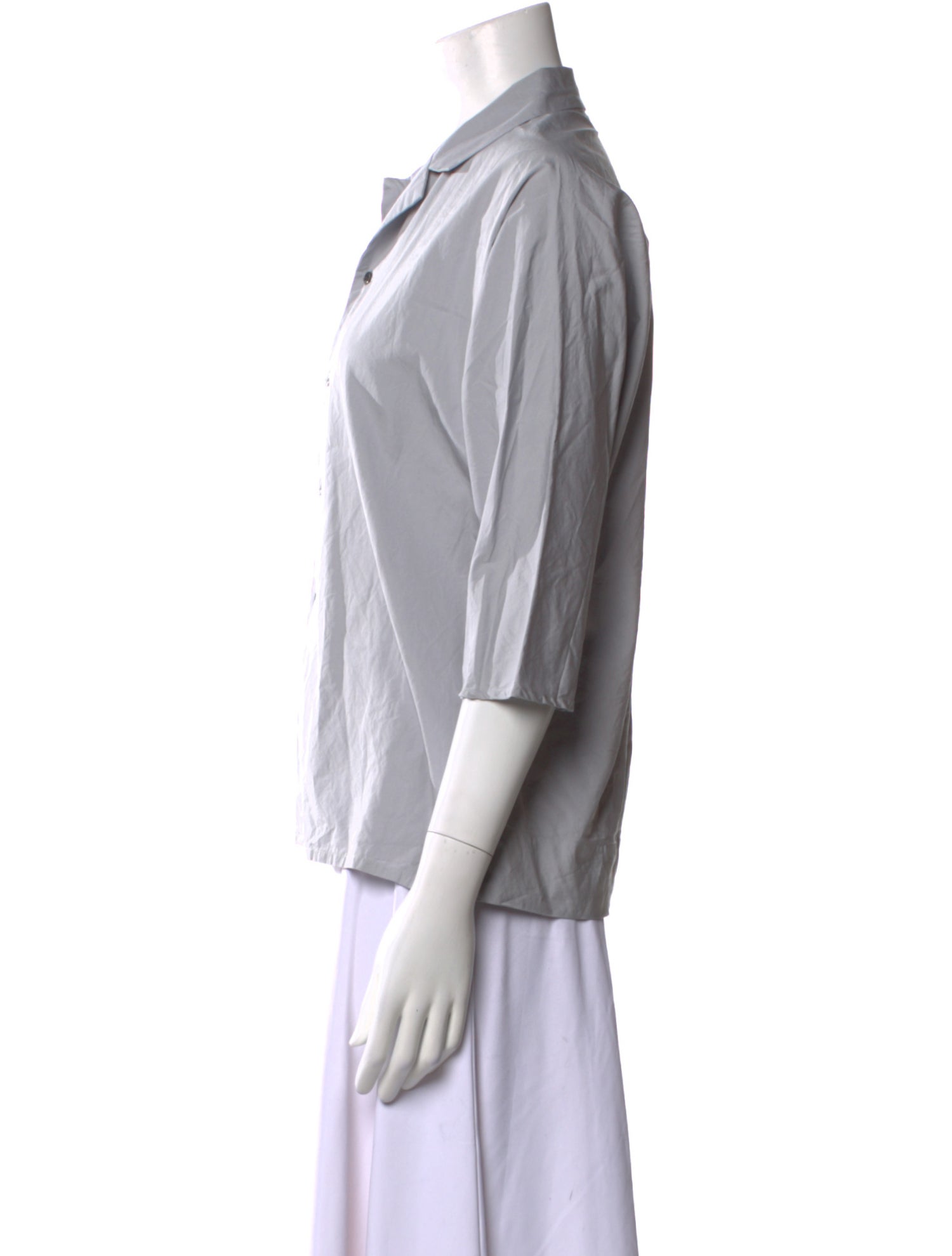 Stephan Schneider Three-Quarter Sleeve Button-Up Top