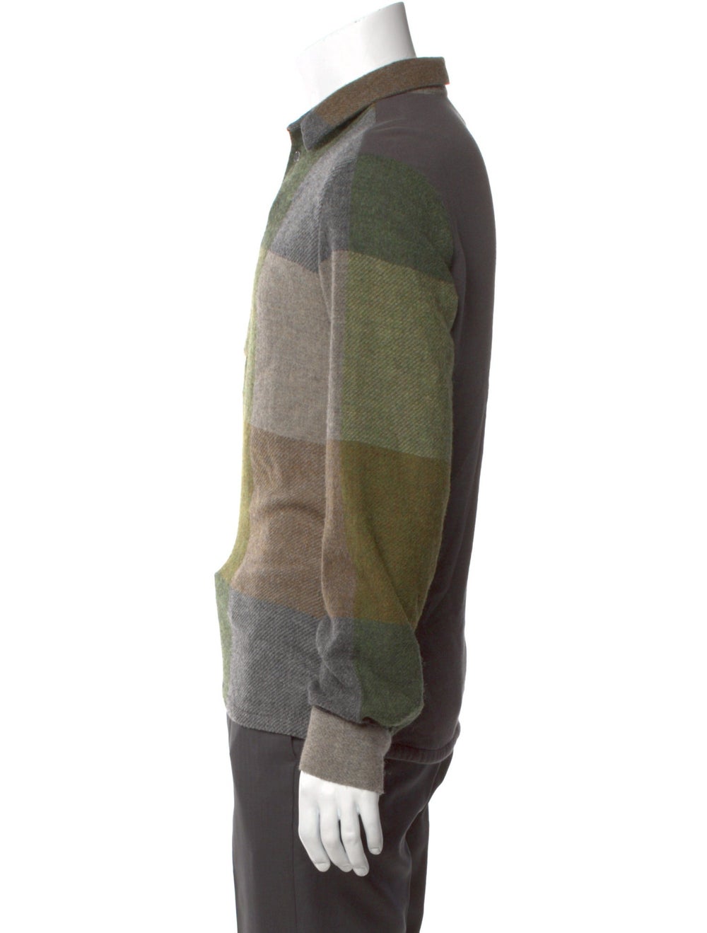 Stephan Schneider Wool Colorblock Pattern Polo Sh… - image 2