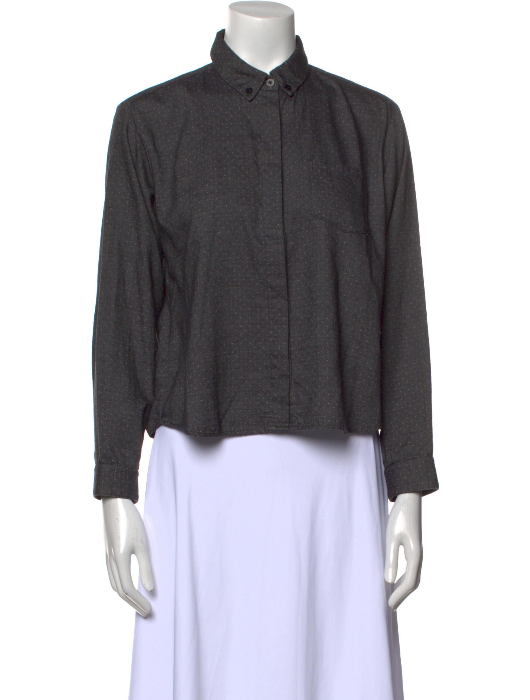 Long Sleeve Button-Up Top