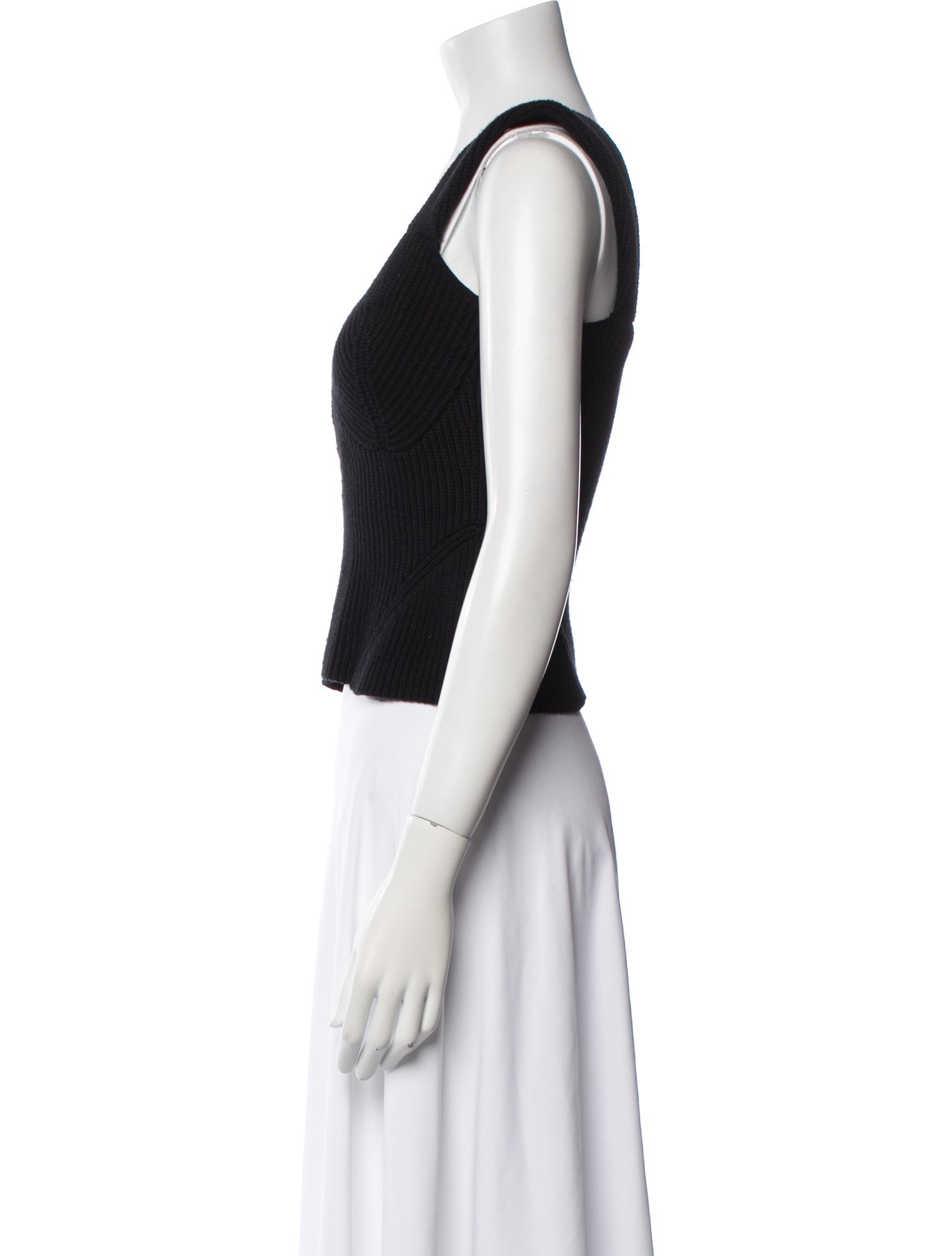 Staud Scoop Neck Sleeveless Crop Top