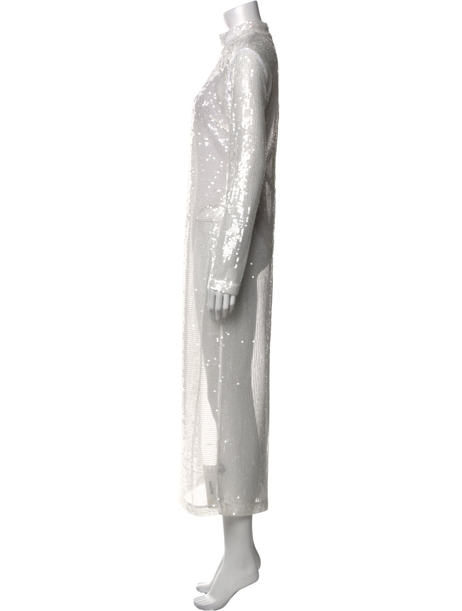 Staud Mock Neck Midi Length Dress