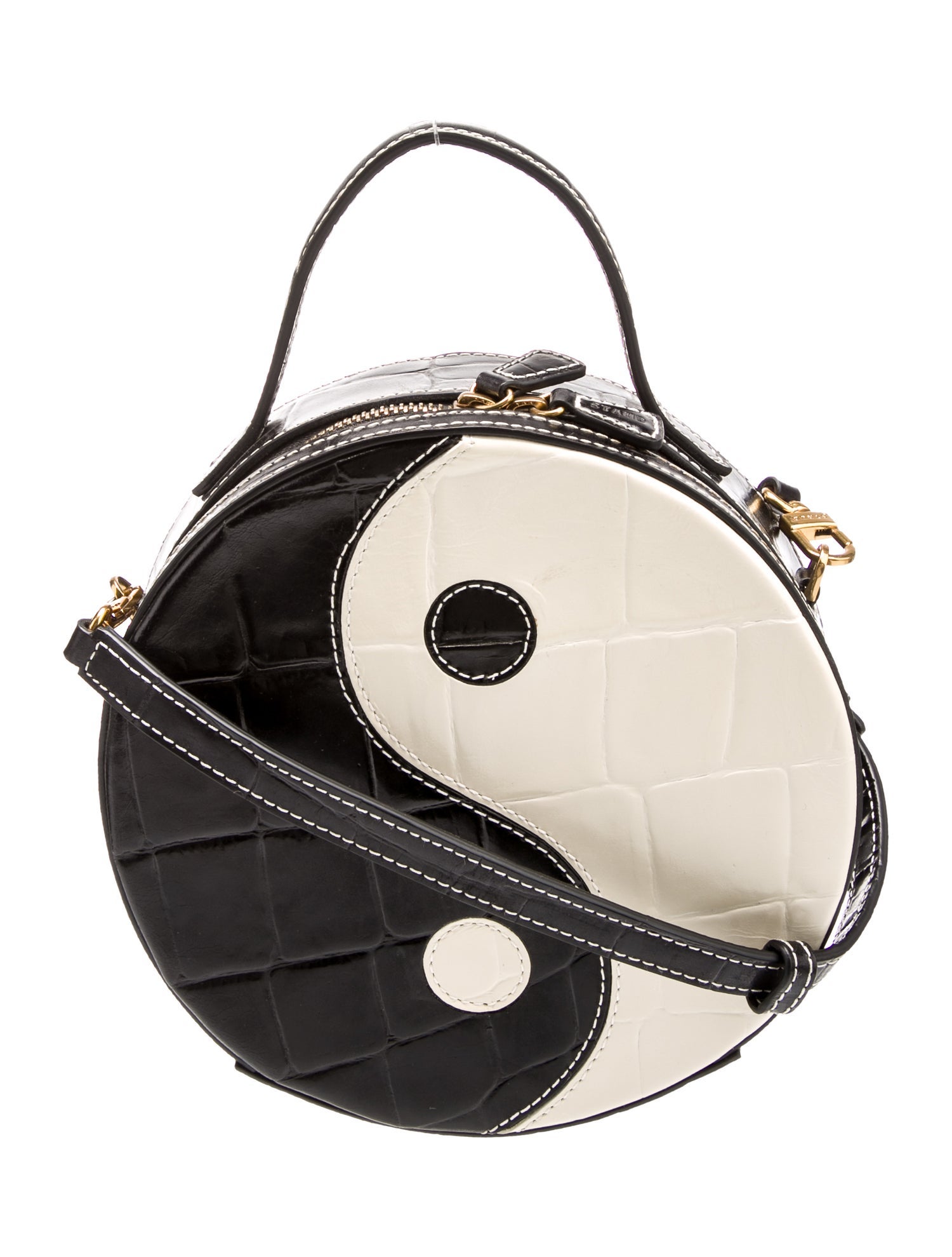 Staud Leather Top Handle Bag