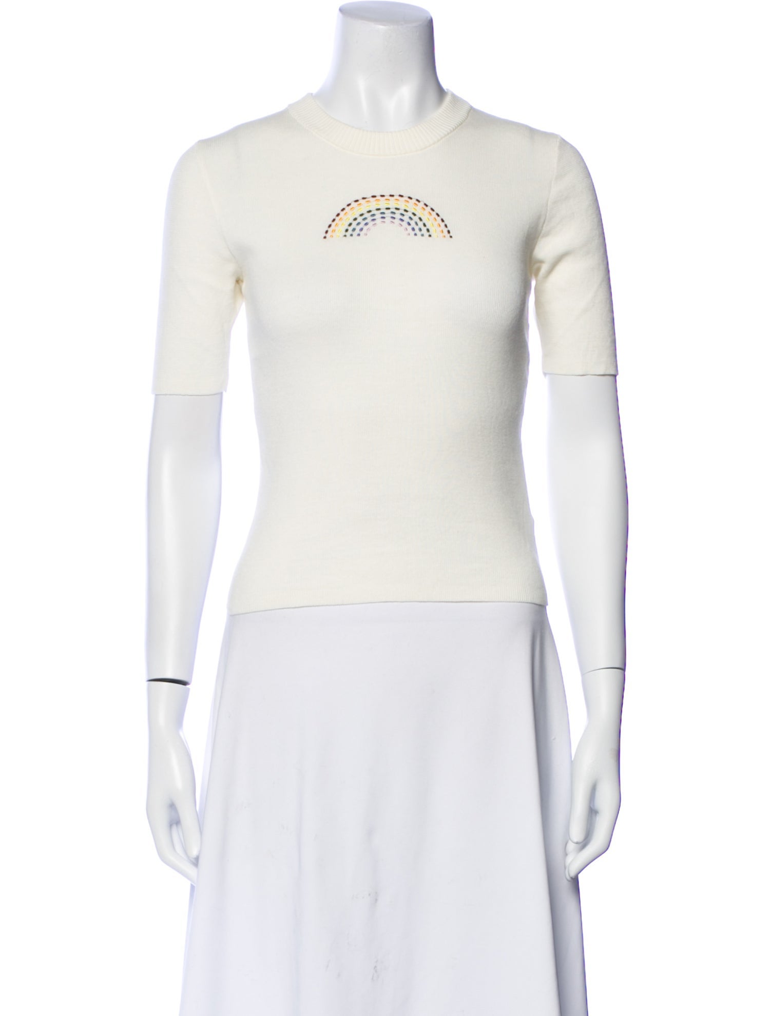 Staud Graphic Print Crew Neck T-Shirt