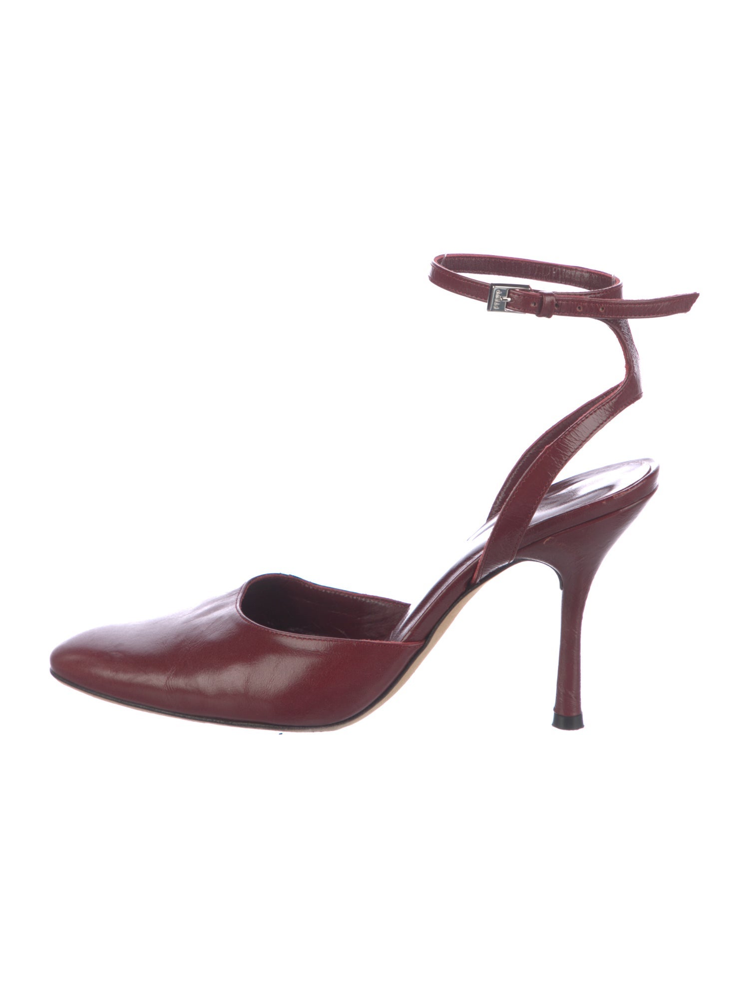 Staud Leather Beaded Accents Slingback Pumps