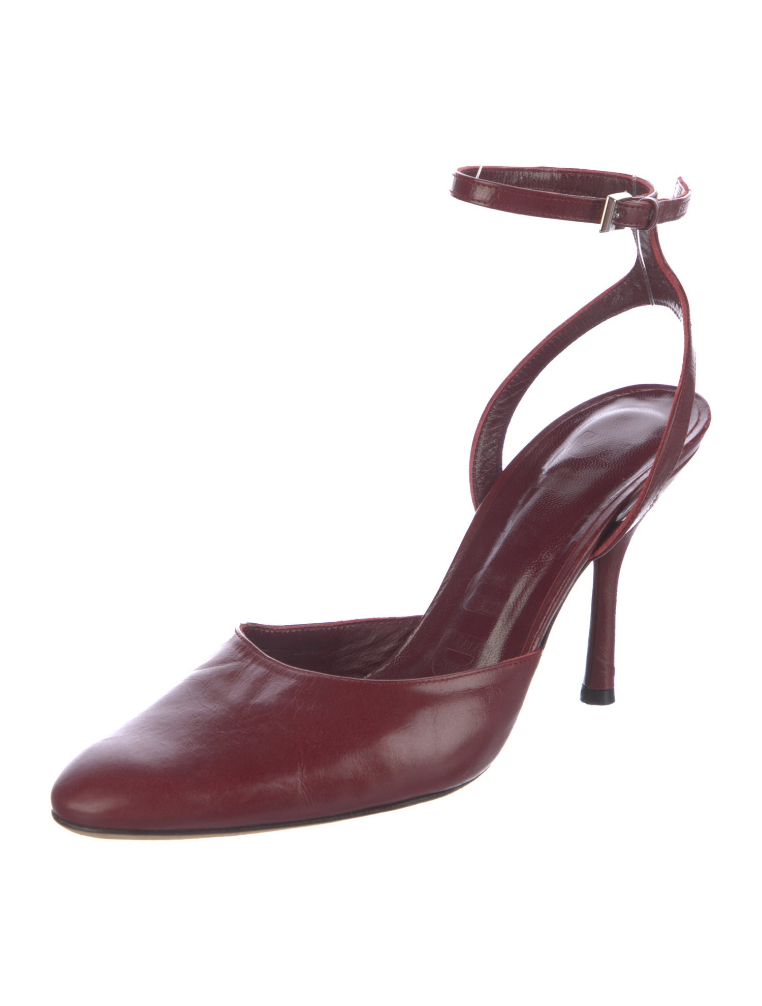 Staud Leather Beaded Accents Slingback Pumps