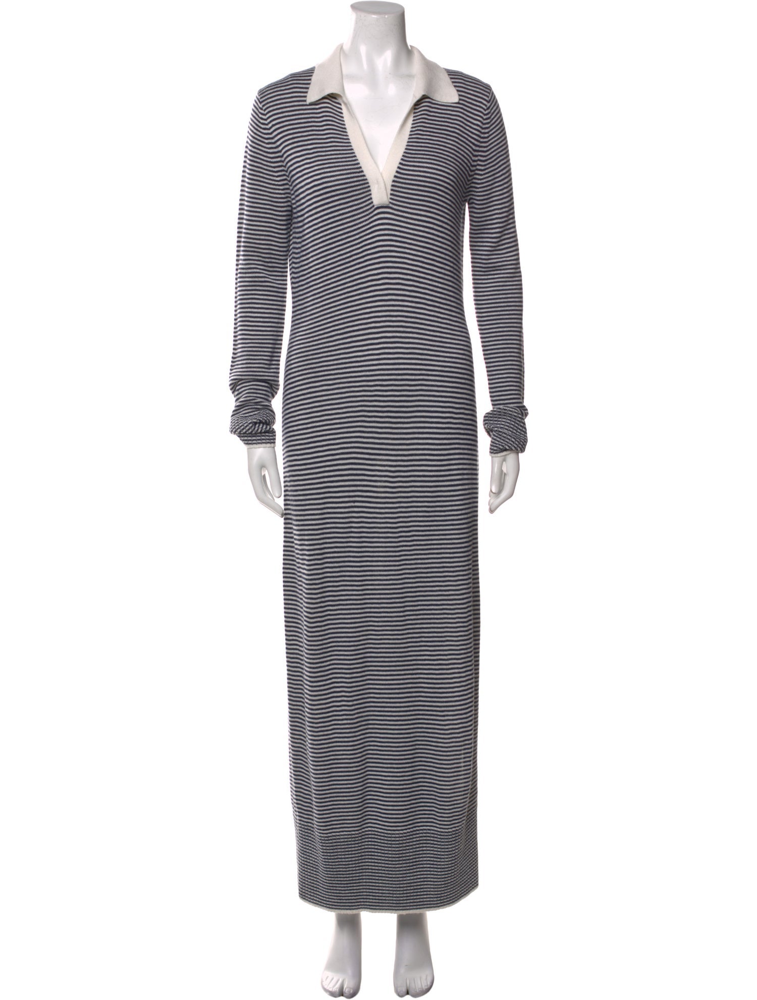 Staud Striped Long Dress