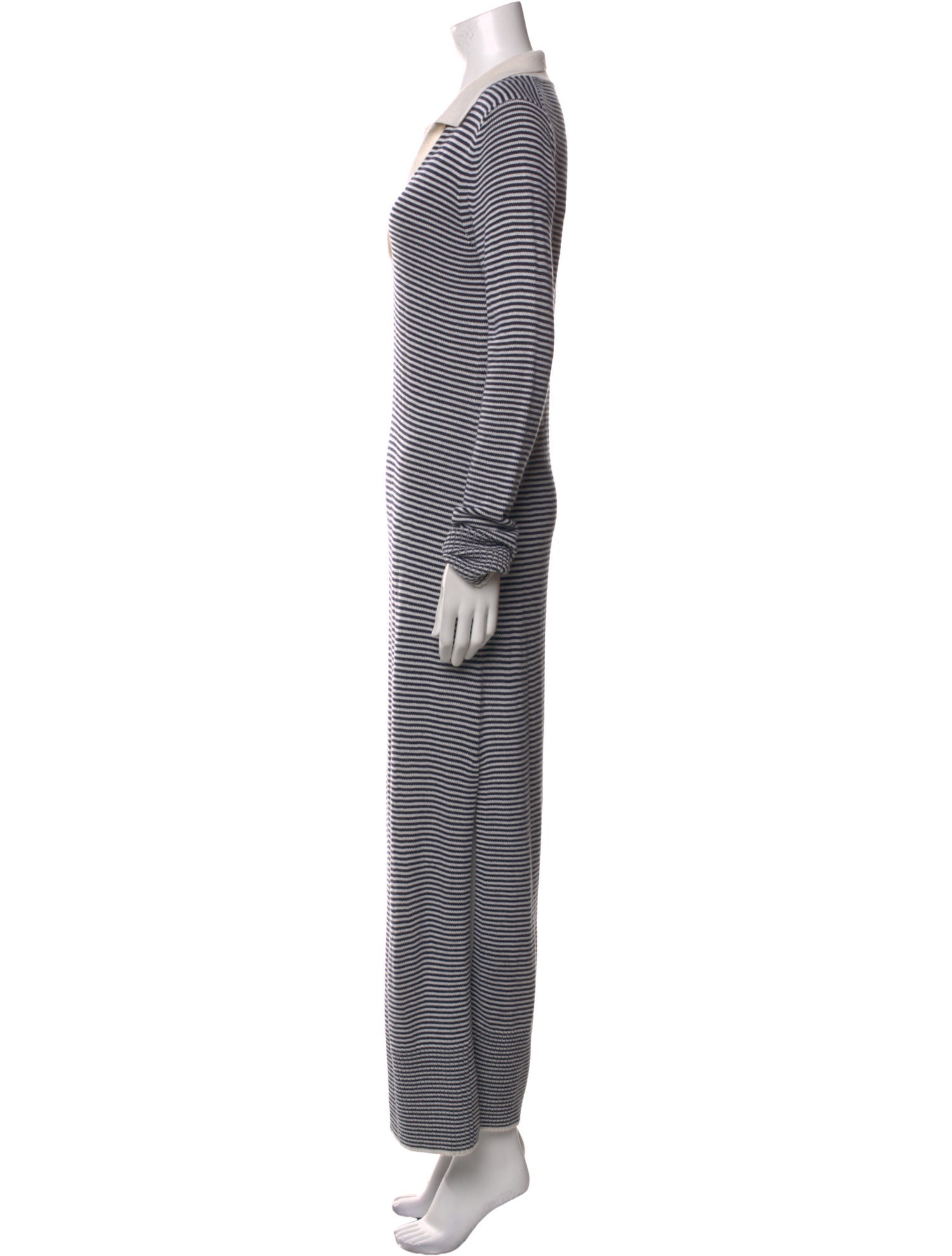 Staud Striped Long Dress