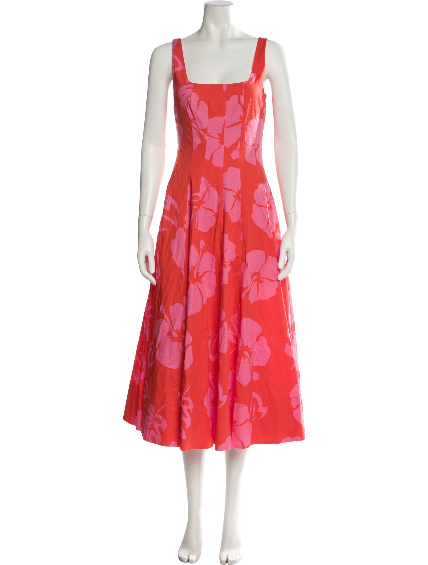 Staud Floral Print Long Dress