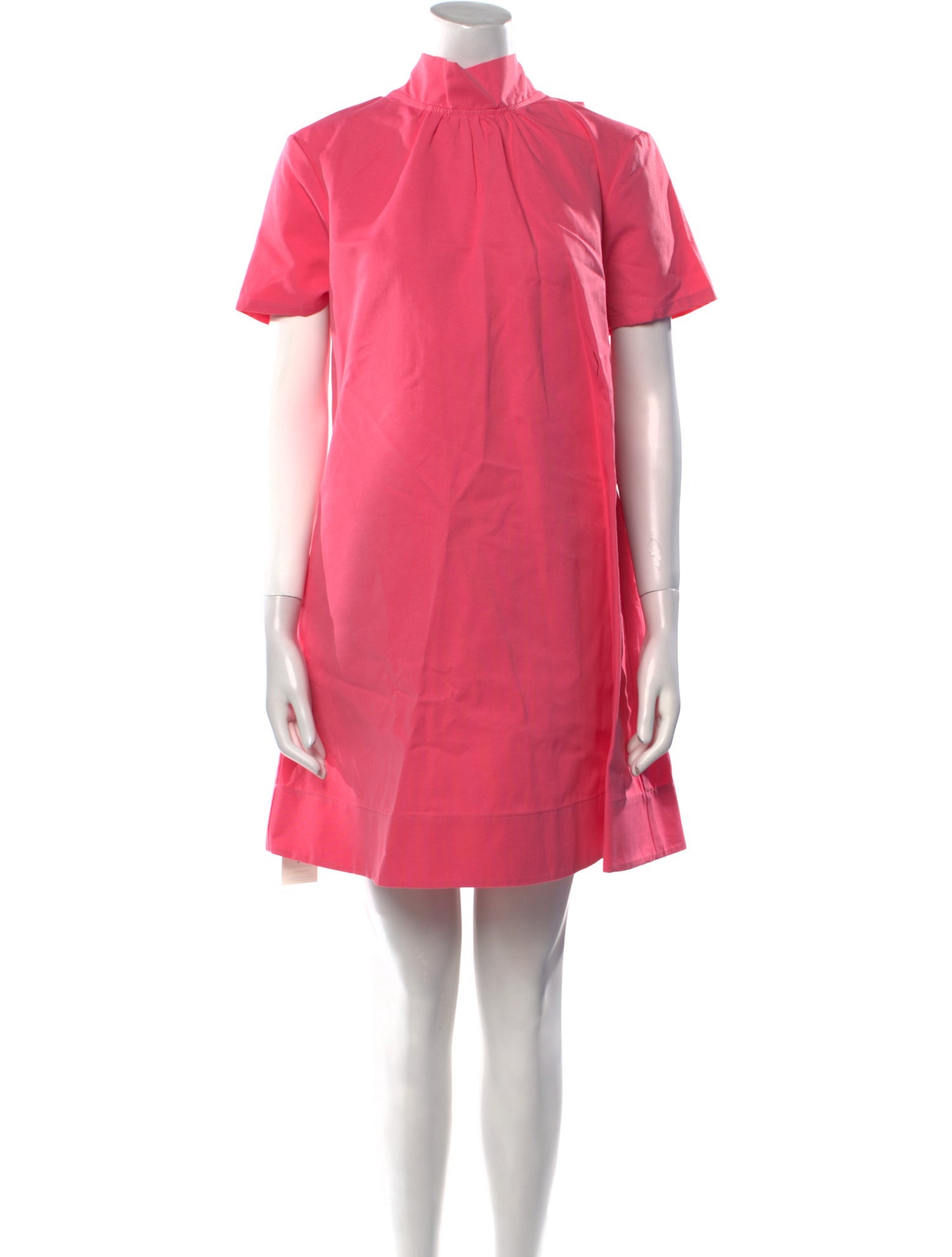 Staud Mock Neck Mini Dress