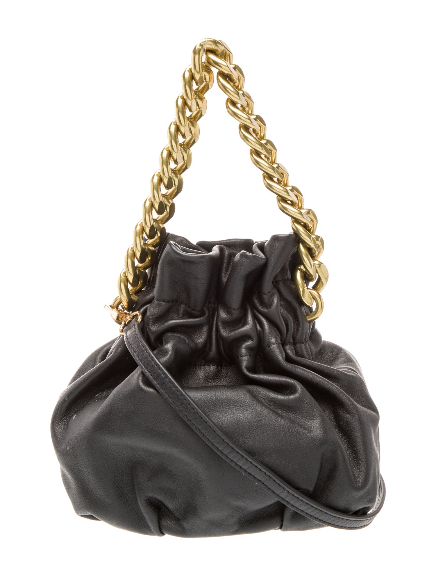 Staud Leather Top Handle Bag