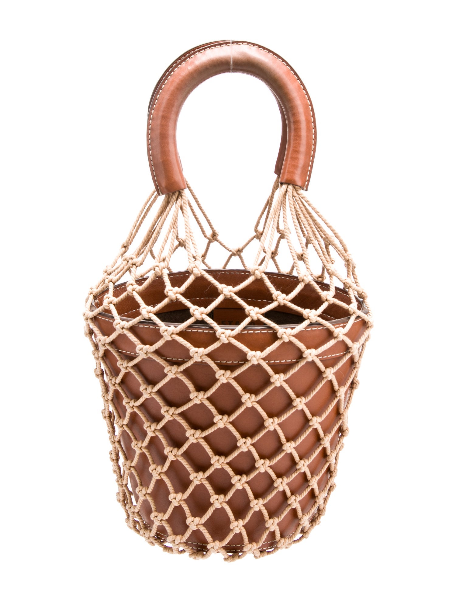 Staud Leather Top Handle Bag