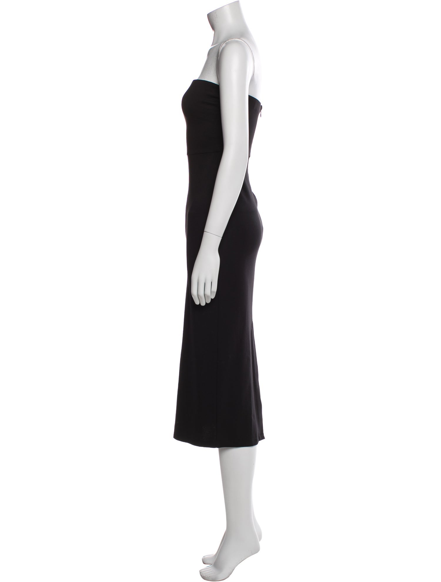 Staud Strapless Knee-Length Dress