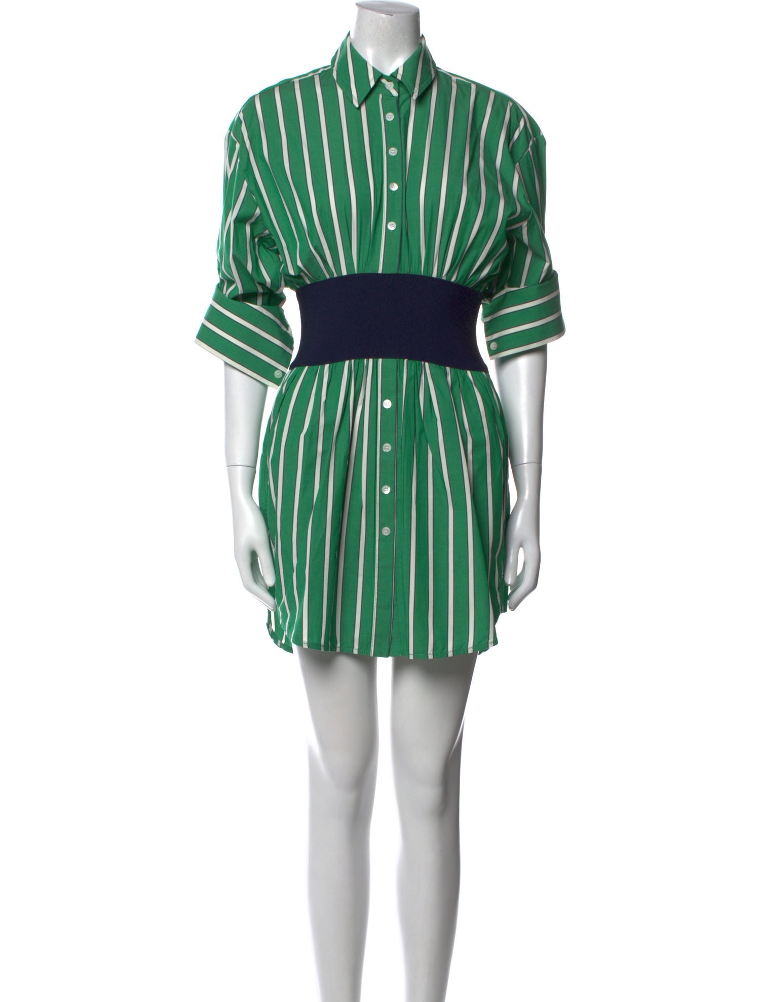 Staud Striped Mini Dress