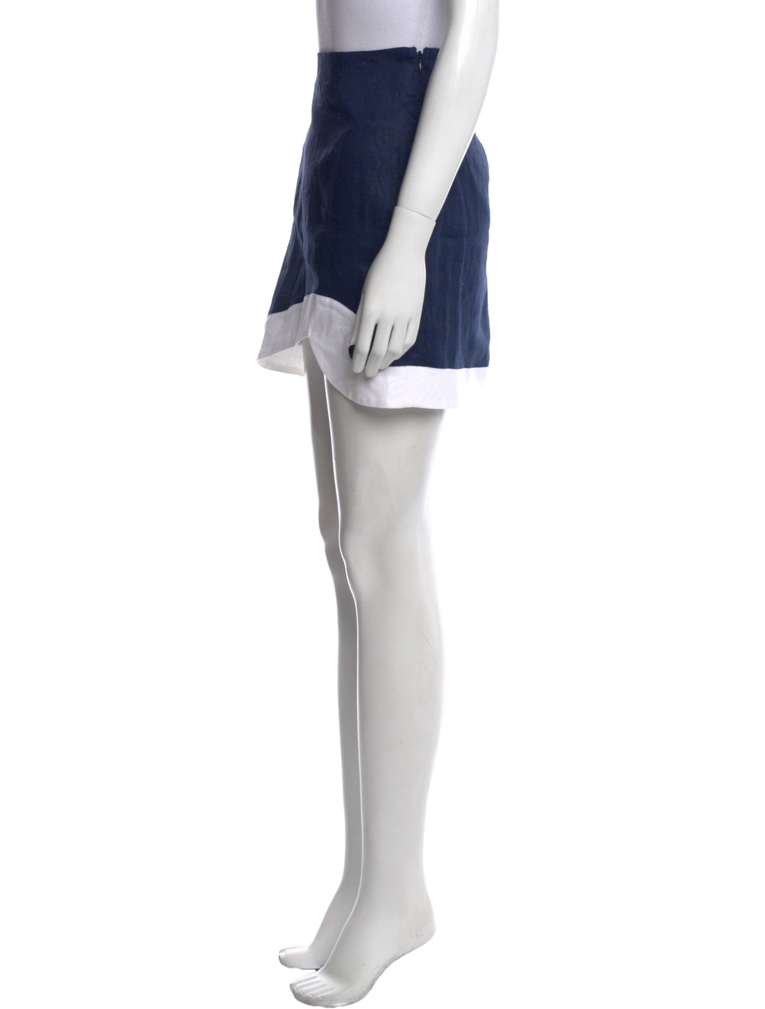 Staud Linen Mini Skirt