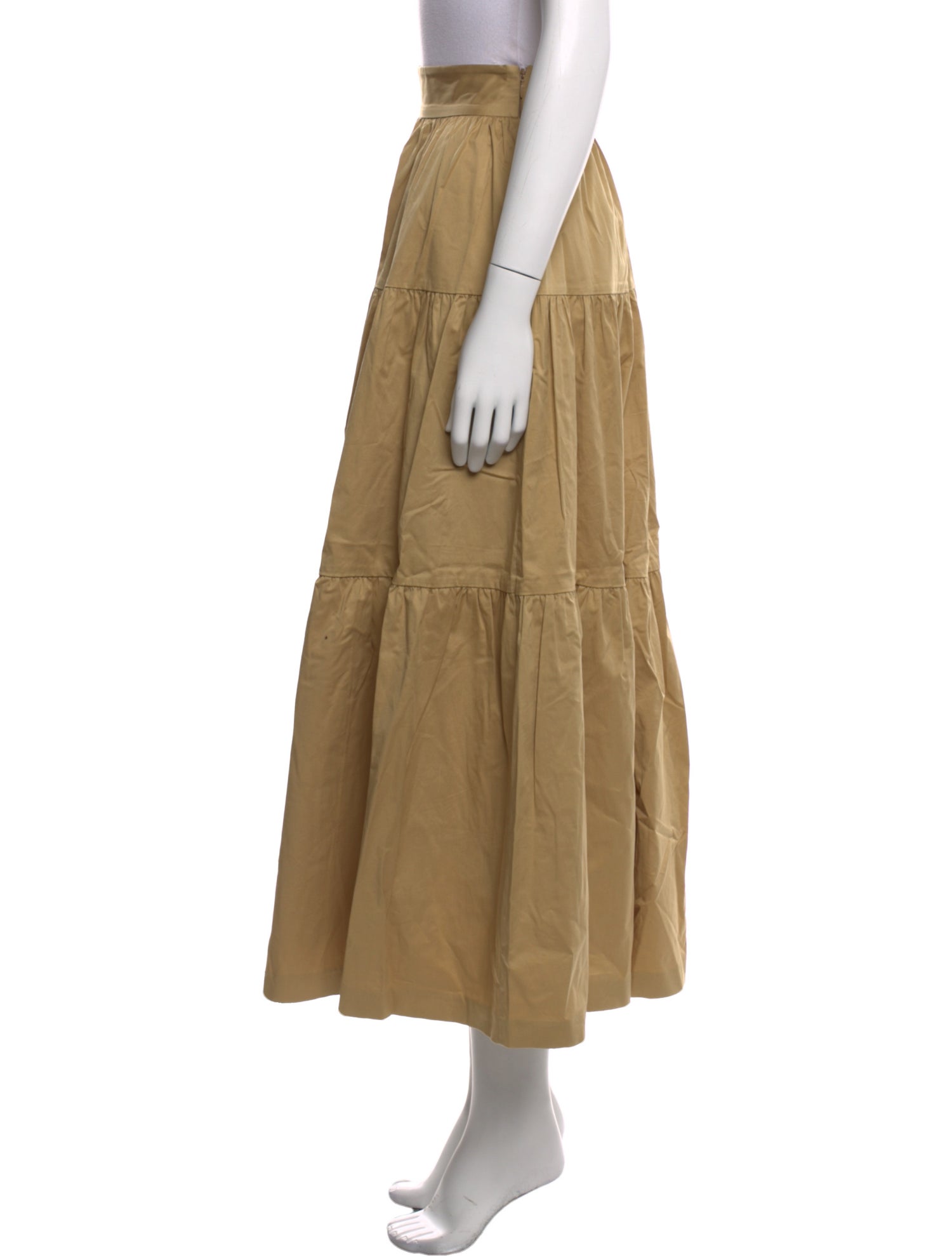 Staud Ruffle Embellishment Midi Length Skirt