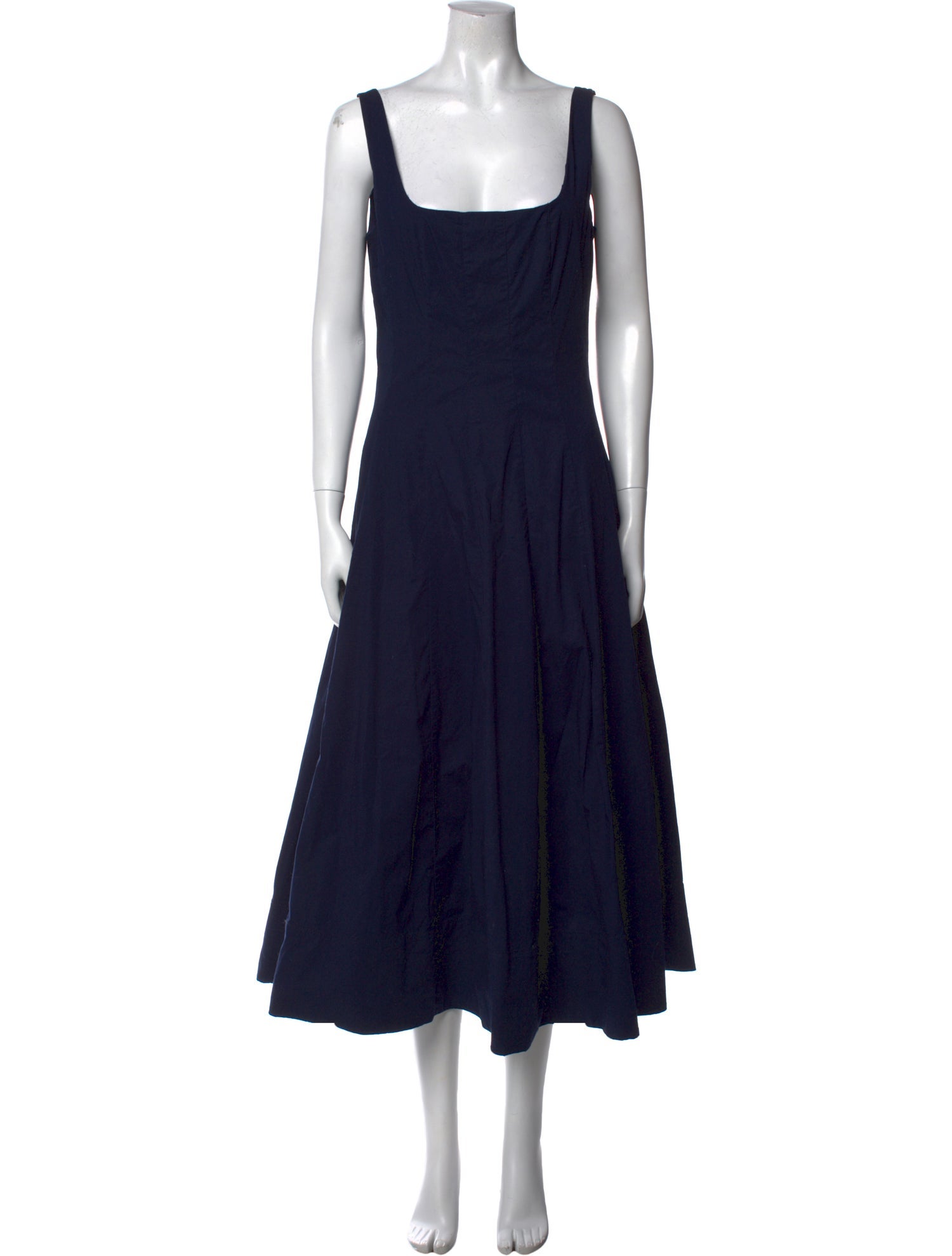 Staud Square Neckline Long Dress