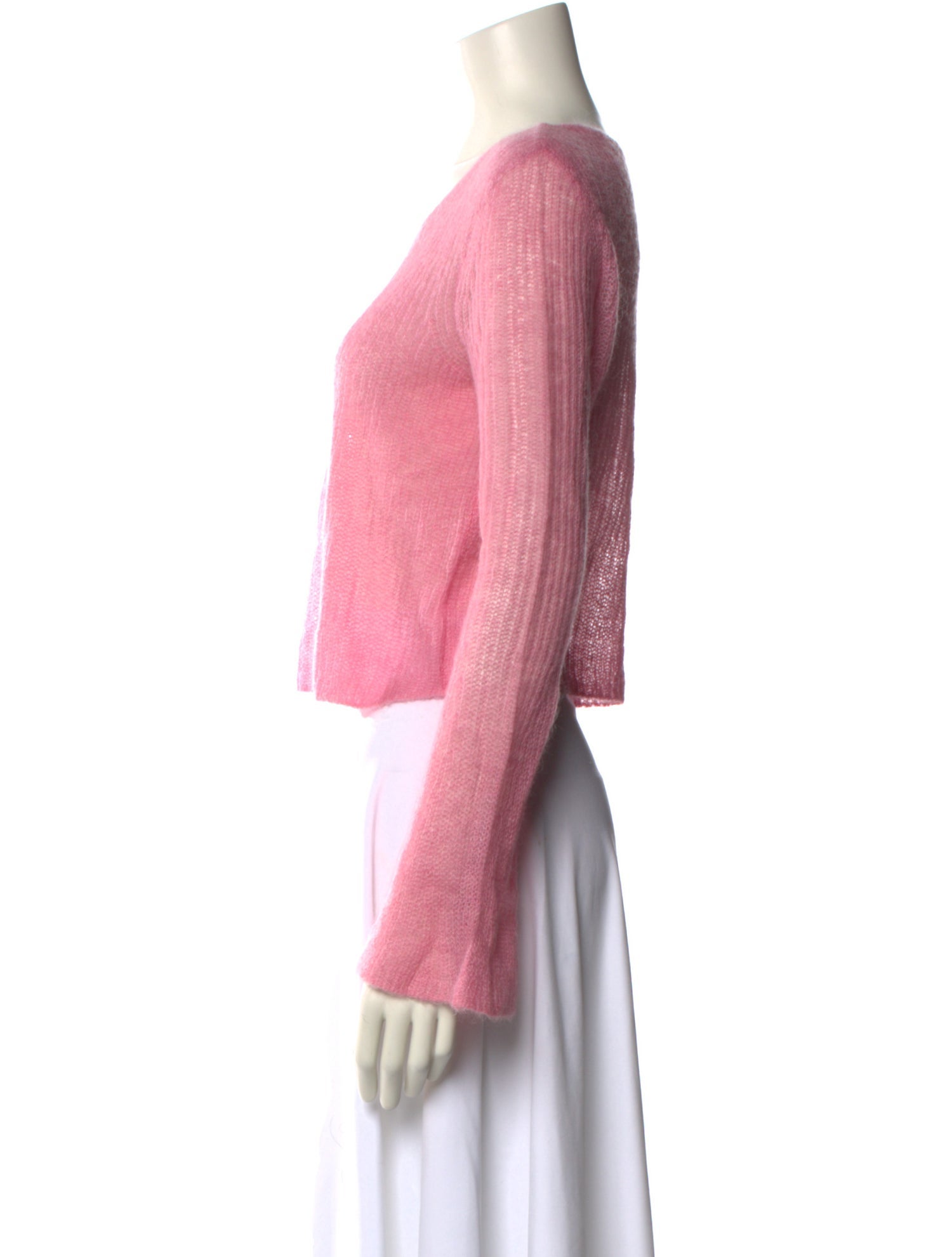 Staud Nylon Scoop Neck Sweater