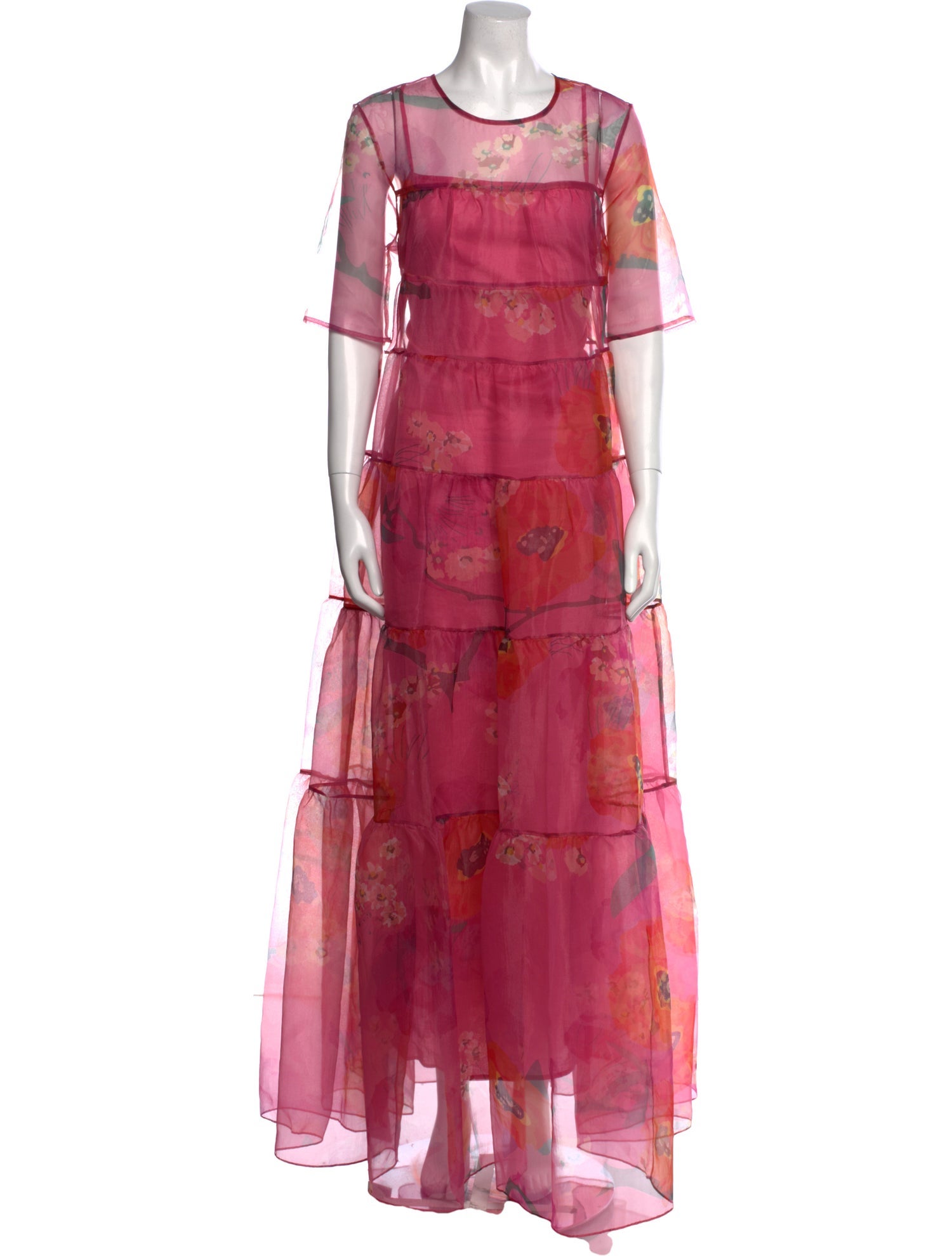 Staud Tie-Dye Print Long Dress