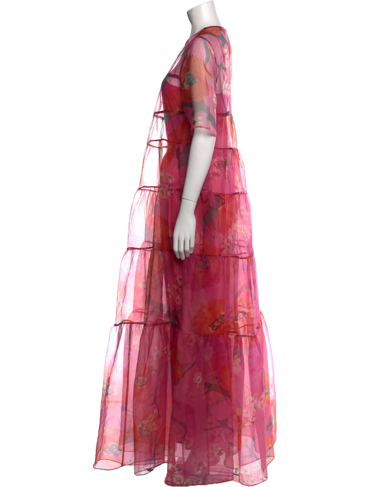 Staud Tie-Dye Print Long Dress