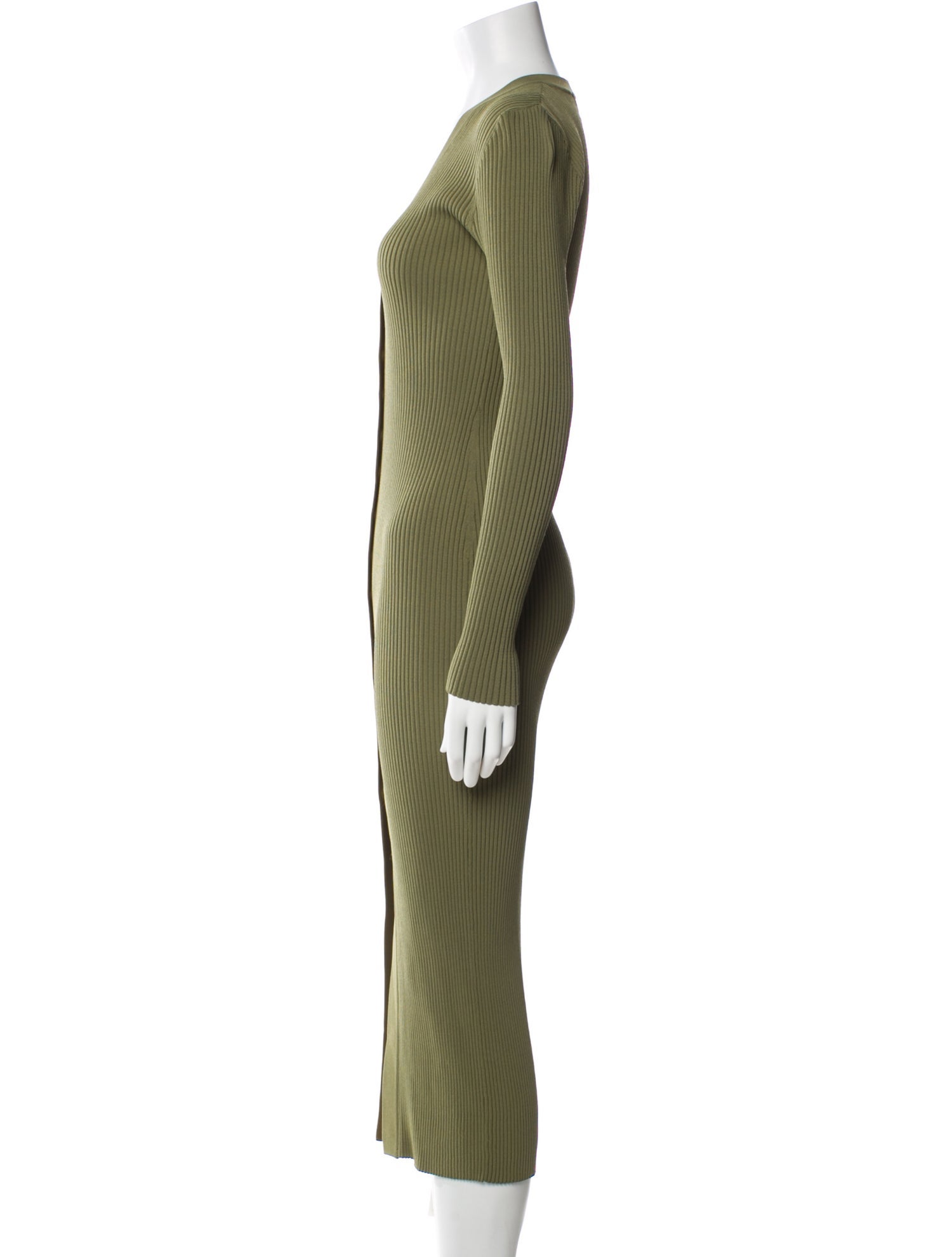 Staud V-Neck Long Dress