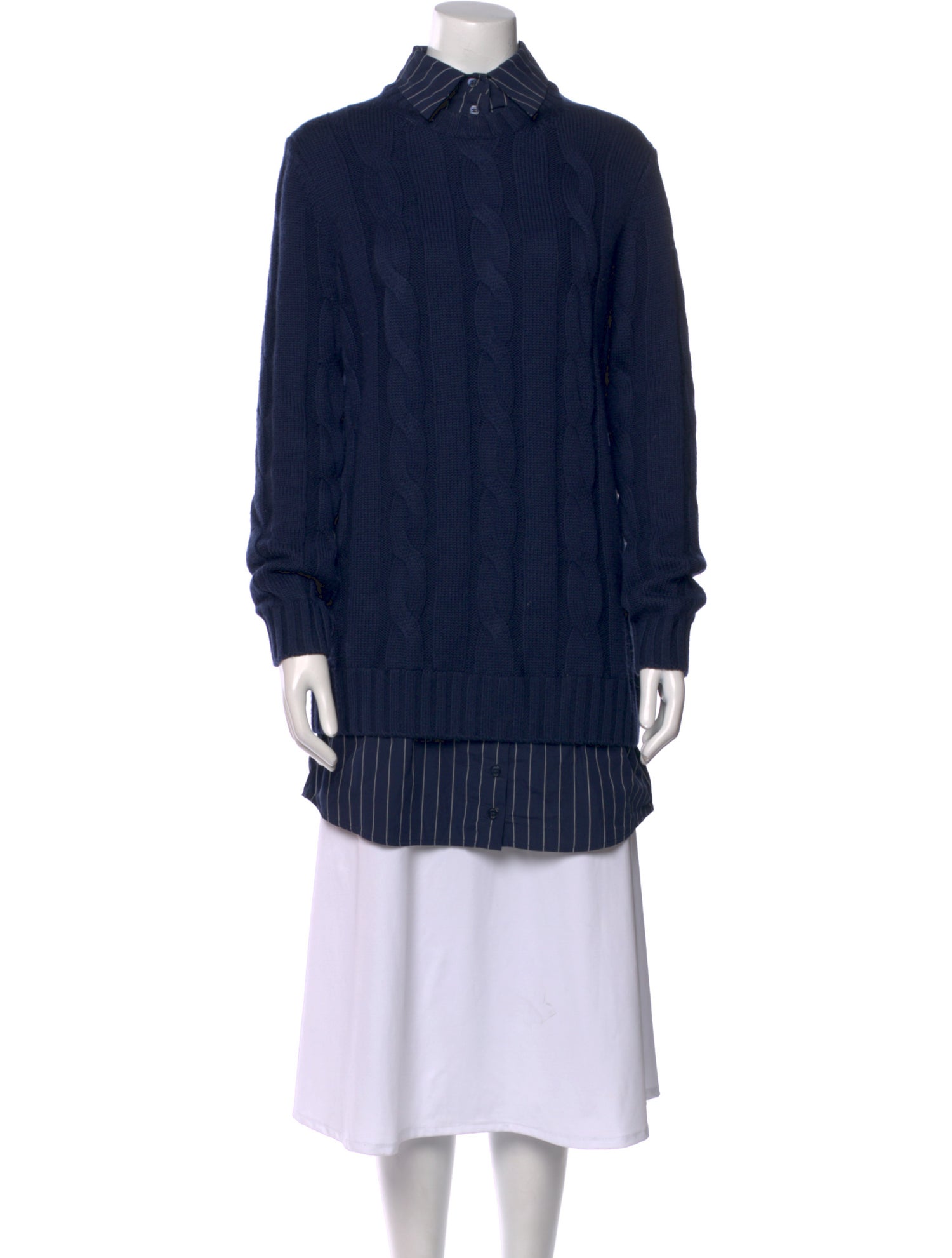 Staud Wool Mock Neck Sweatshirt