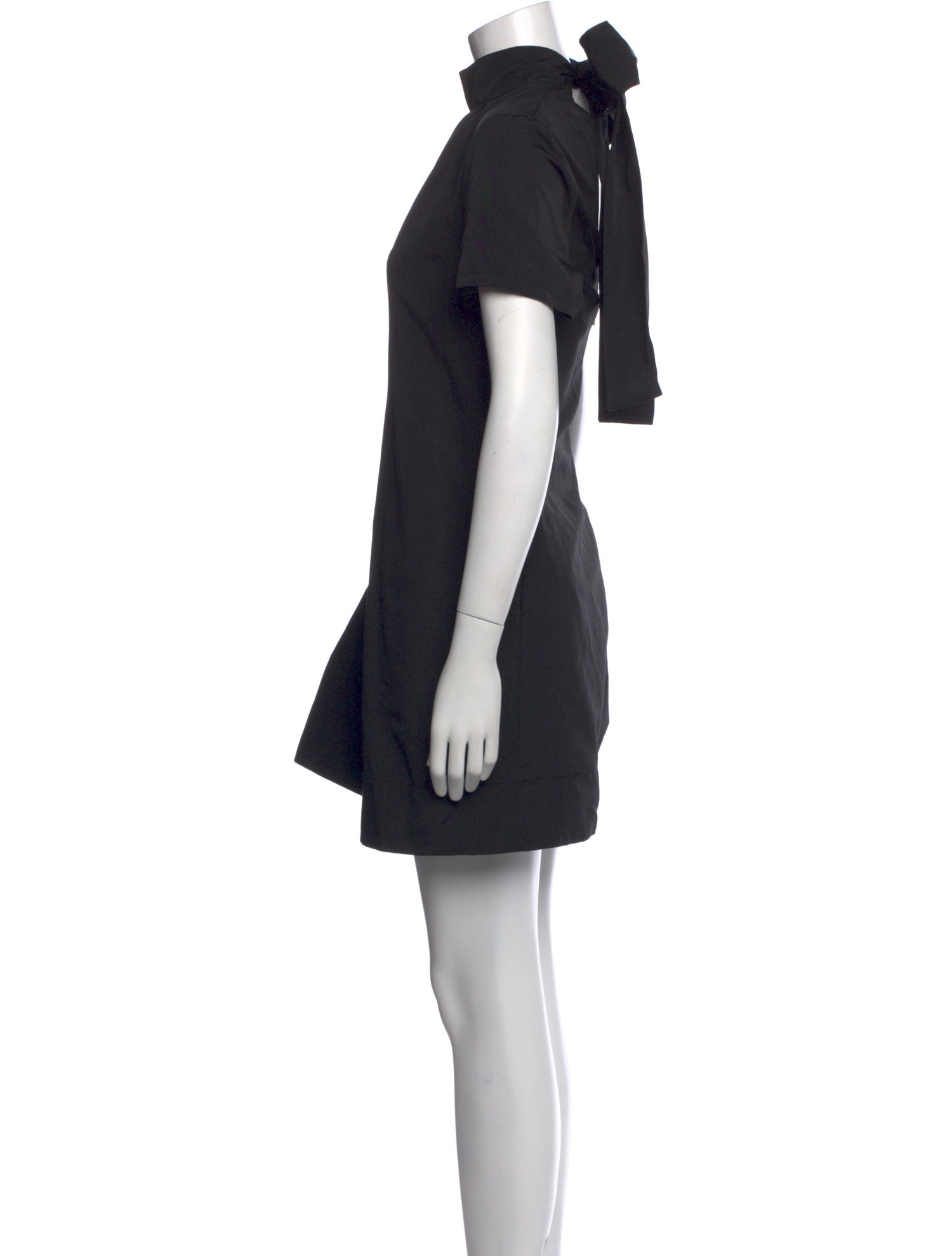 Staud Mock Neck Mini Dress