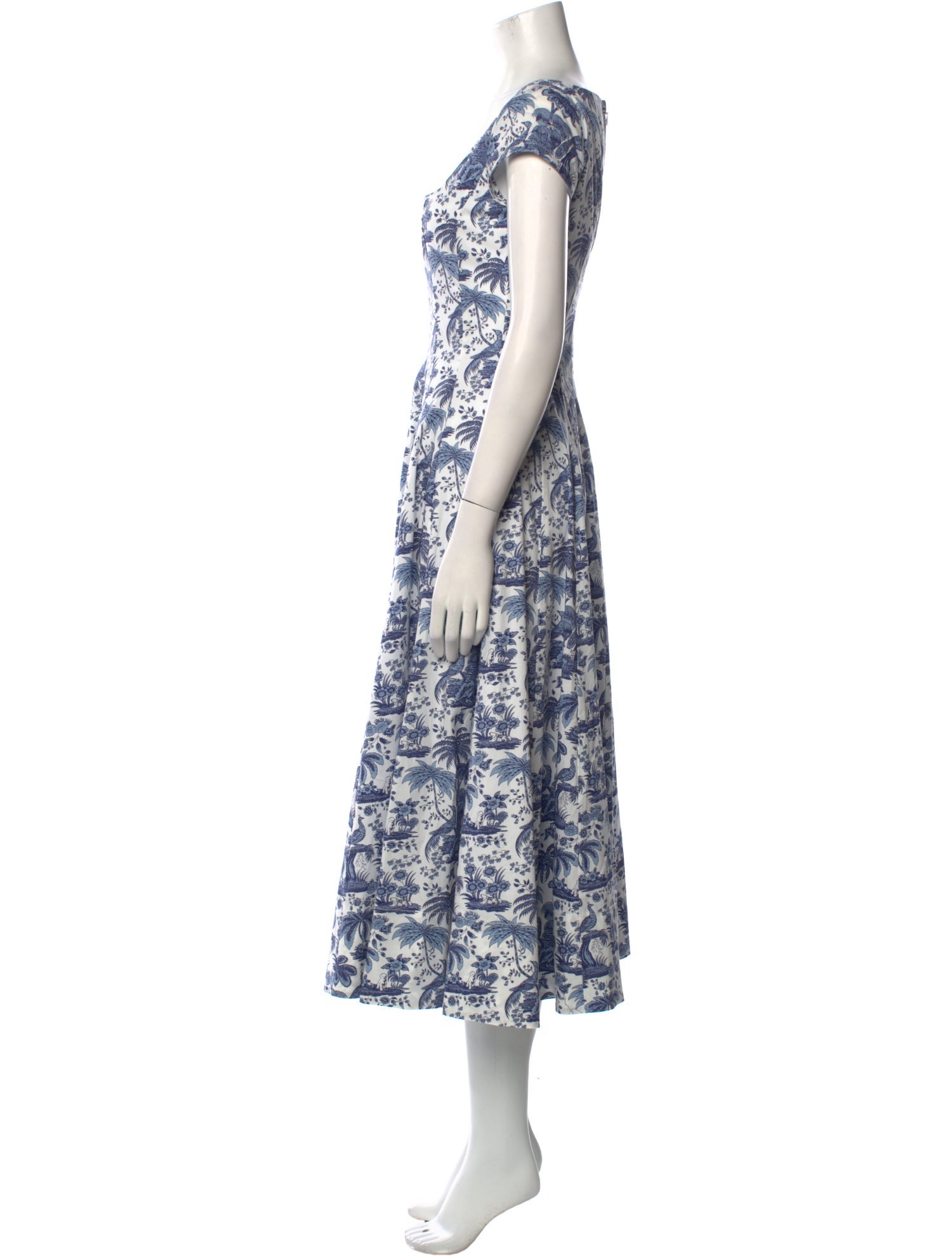 Staud Floral Print Long Dress