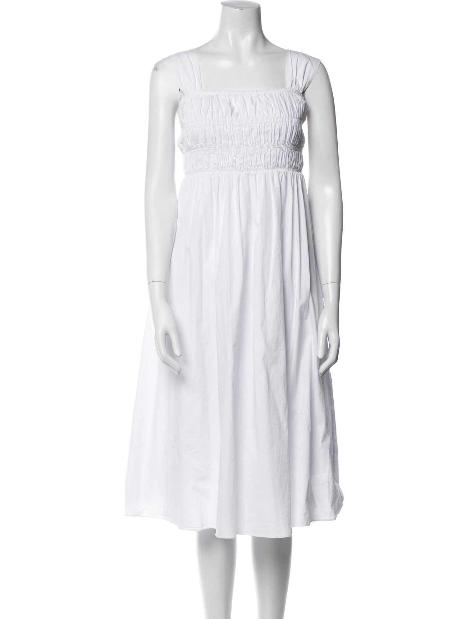 knee length dresses for ladies STAUD Amelie Linen Dress main image 0